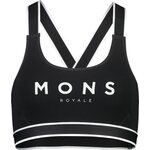 Mons Royale Stella X-Back Bra Black
