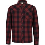 Rab Boundary Brushed Cotton Shirt Mens Oxblood Red Check