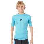 Rip Curl Boys Corp Short Sleeve UV Tee Blue