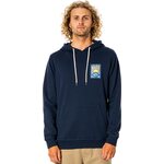 Rip Curl Salt Water Culture Hazed Hood Fleece Mens Navy