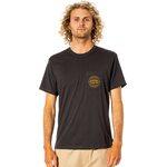 Rip Curl Re Entry Pocket Tee Mens Washed Black