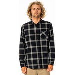 Rip Curl Checked Out Long Sleeve Flannel Mens Black