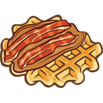 Noso Patches Food Waffle