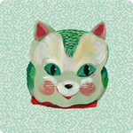 Noso Patches Nathalie Lété Green Cat