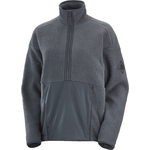 Salomon Snowshelter Teddy Half Zip Womens Ebony/Heather