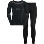 Odlo Fundamentals Performance Warm Set Mens Black / Odlo Graphite Grey