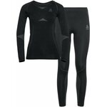 Odlo Fundamentals Performance Warm Set Womens Black / Odlo Graphite Grey