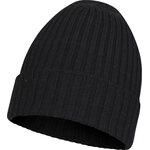 Buff Merino Knitted Hat Norval Graphite