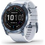 Garmin Fenix 7X Sapphire Solar Mineral Blue Ti w/Whitestone