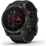 Garmin EPIX (Gen 2) Sapphire Black,Sapphire,Carbone Gray DLC Ti w/Silicone Band