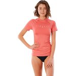 Rip Curl Golden Rays Short Sleeve UV Tee Womens Coral