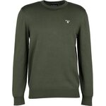Barbour Organic Crew Mens Dk Olive