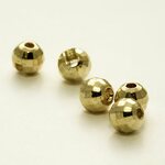 Ikon Slotted Diamond Tungsten Beads, 20 kpl Gold