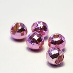 Ikon Slotted Diamond Tungsten Beads, 20 kpl Metallic Light Pink