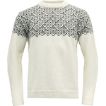 Devold Bjørnøya Sweater Crew Neck Offwhite / Ink
