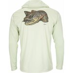 Simms Tech Hoody Artist Series - Brown Trout/Lt.Green