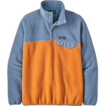 Patagonia Lightweight Synchilla Snap-T Pullover Mens Cloudberry Orange w/ Plume Grey