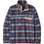 Patagonia Lightweight Synchilla Snap-T Pullover Mens Coast Highway Multi Big: Sumac Red