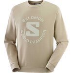 Salomon Outlife Logo Summer Crewneck Pullover Unisex Roasted Cashew