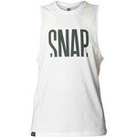 SNAP Loose Tank Top Womens White