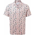 Craghoppers NosiBotanical Hula Short Sleeved Shirt Mens Chalk Pink Print