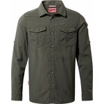 Craghoppers NosiLife Adventure II Long Sleeved Shirt Mens Dark Khaki