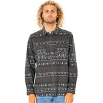 Rip Curl Solid Rock Long Sleeve Shirt Mens Washed Black
