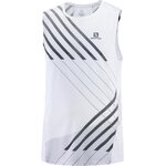 Salomon Sense Aero Trail Tank Mens White / Oyster Mushroom