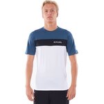 Rip Curl Underline Panel Short Sleeve UV Tee Mens Navy