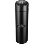 Semperfli Stainless Steel Drinks Flask 500 ml Black