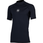 AquaLung Rashguard Slim Fit SS Mens Black / Black