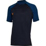 AquaLung Rashguard Slim Fit SS Mens Black /Navy