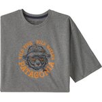 Patagonia Take a Stand Responsibili-Tee Mens Wild Grizz: Gravel Heather