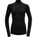 Devold Lauparen Merino 190 Zip Neck Womens Black