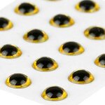 Sybai Tackle 3D Epoxy Eyes Holographic Gold