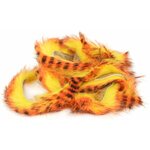 Fly Dressing MG Tiger Barred Strips Orange / Black Yellow