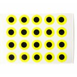 Fly Dressing Stick On Eyes 7.1mm Fluo Yellow