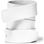 Oakley Leather Belt Strap White