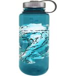 Nalgene Bottle Wide Mouth 1.0L Elements Trout With Wind