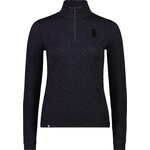 Mons Royale Cascade Merino Flex 200 1/4 Zip Womens Arctic Leopard