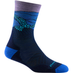Darn Tough Glide Micro Crew Ultra-Lightweight with Cushion Merino Womens Midnight