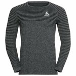 Odlo Essential Seamless T-Shirt Crew Neck L/S Mens Grey Melange