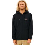 Rip Curl Repeater Zip Hooded Fleece Mens Black