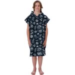 Rip Curl Printed Hooded Towel Boy Black