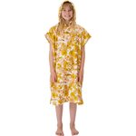 Rip Curl Paradise Hooded Towel Poncho Girl Retro Yellow