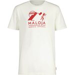 Maloja BeccoM. Organic Cotton Tee Mens Glacier Milk