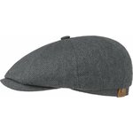 Stetson Hatteras Silk Dark Grey Herringbone