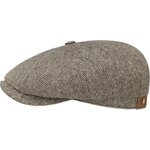 Stetson Hatteras Silk Black/Brown Herringbone