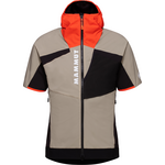 Mammut Aenergy IN Hybrid Hooded Vest Mens Safari-Black
