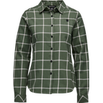 Black Diamond Serenity Long Sleeve Flannel Shirt Womens Laurel Green / Ice Pink Plaid